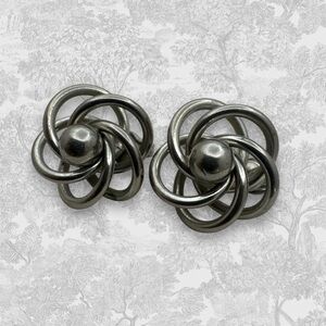 Marino Jewelry Company Vintage 1960's Midcentury Cosmic Orbit Clip Earrings